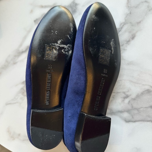 Opening Ceremony Blue Suede Slip On Shoes size 36 - Picture 4 of 5